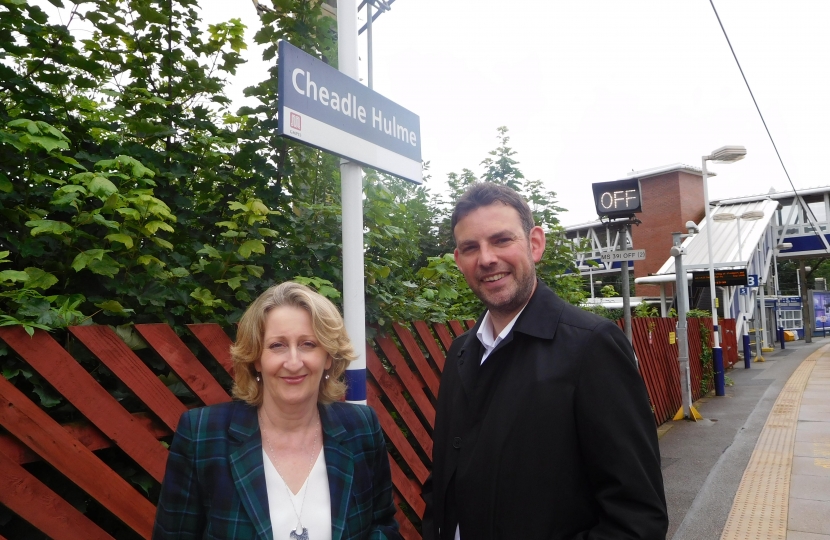 Mary Robinson and Matthew Worman of Arriva. 