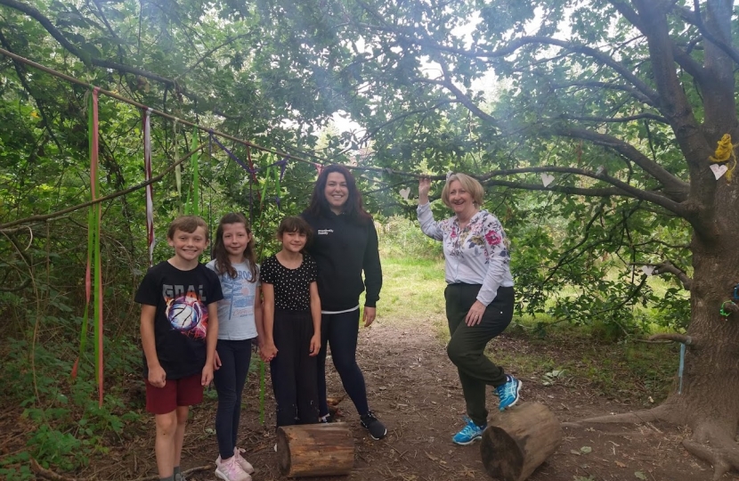 The wonderful woodland area that the Practically Family Holiday Club use at Moss Hey Primary School 