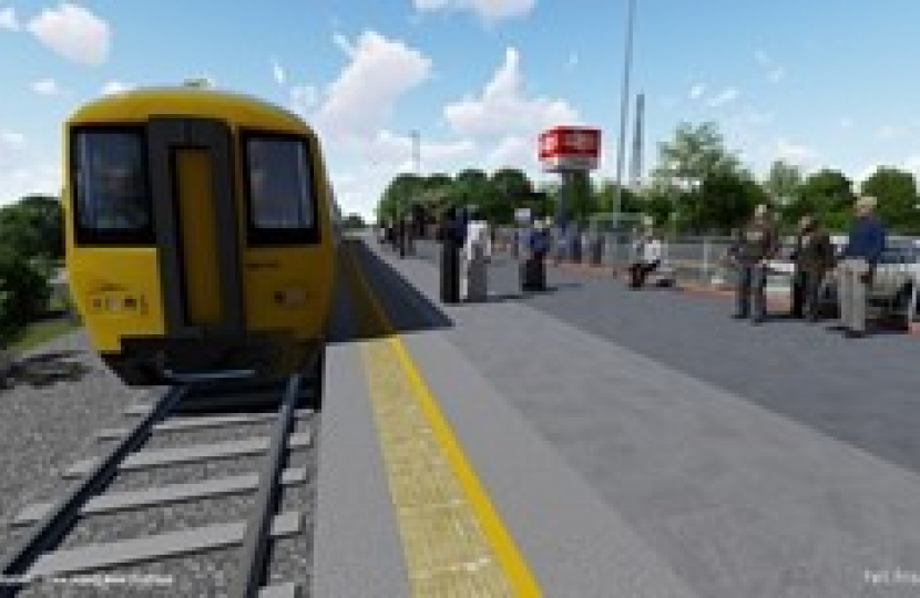 Illustration of Cheadle Train Station development