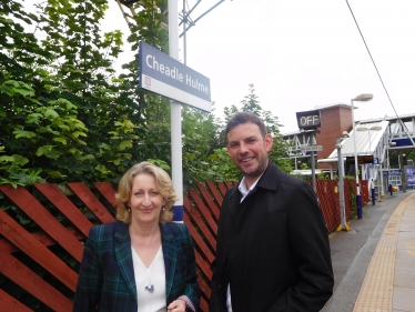 Mary Robinson and Matthew Worman of Arriva. 