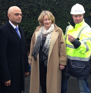 Sajid Javid and Mary Robinson 